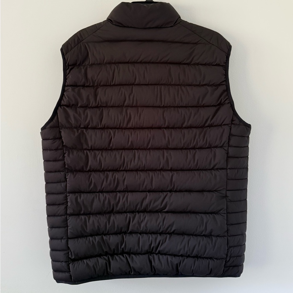SAVE THE DUCK Men's Water Resistant Packable Black Puffer Vest - Picture 3 of 8
